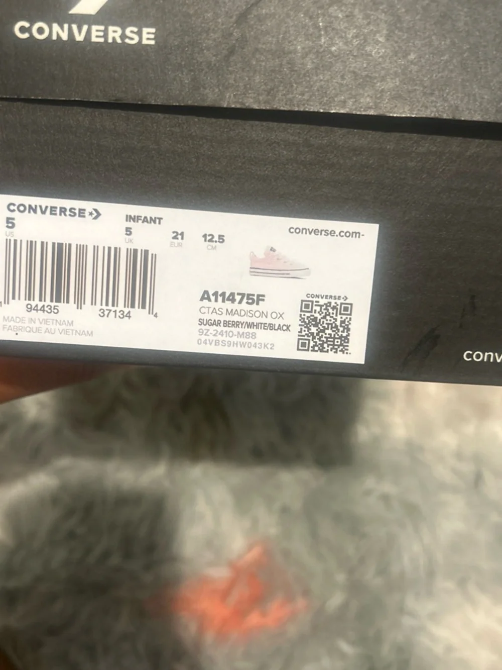 Converse Kids Light Pink Low Top Canvas Sneakers